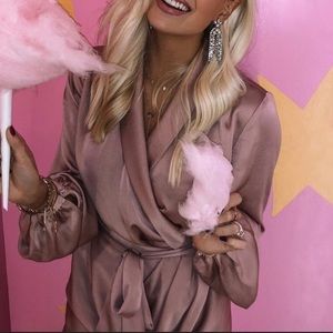 C/MEO Collective Pink Wrap Dress